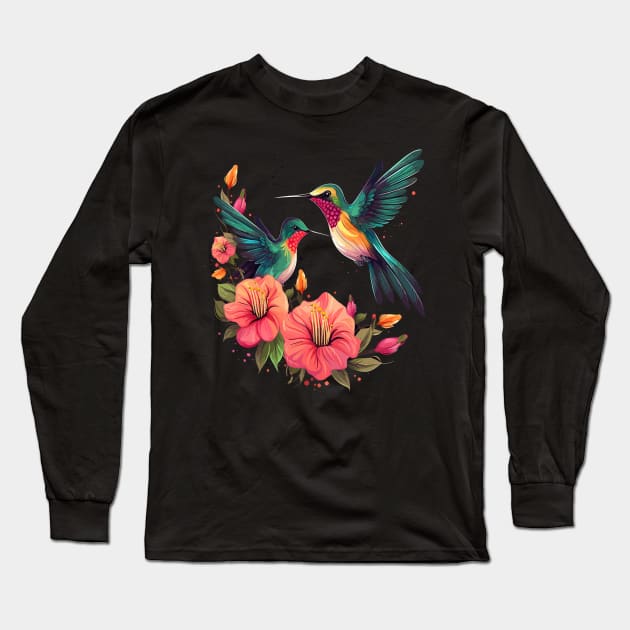 Hummingbird Mothers Day Long Sleeve T-Shirt by JH Mart